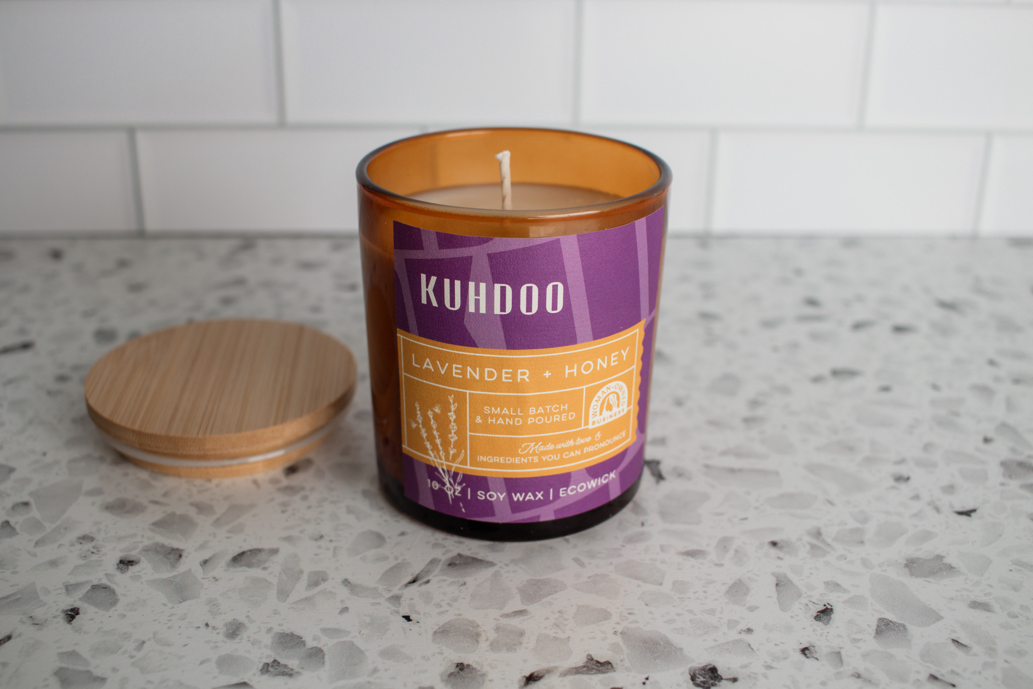 Lavender Jar Lid Off